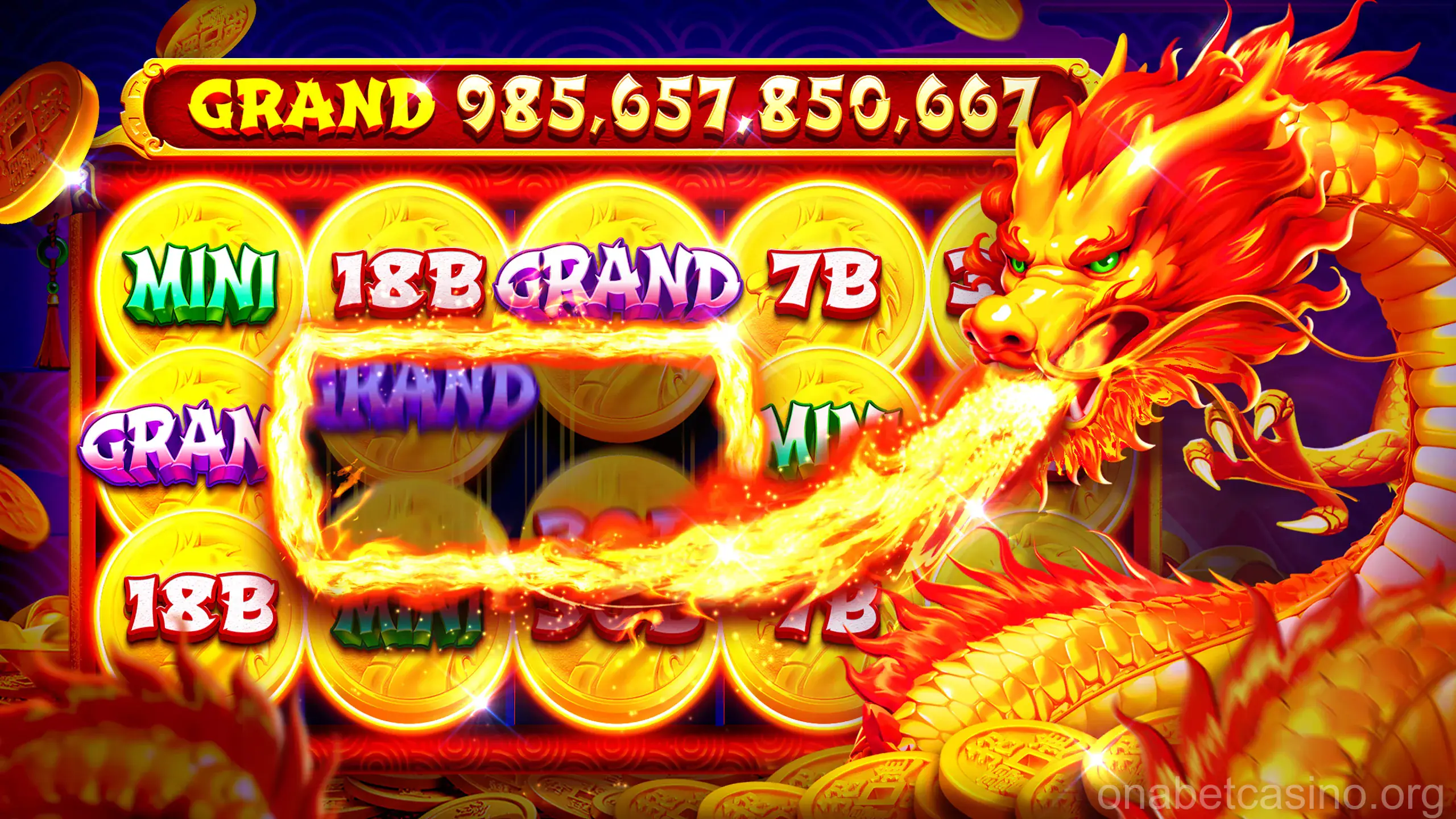 Tela inicial do aplicativo Ona Bet Casino