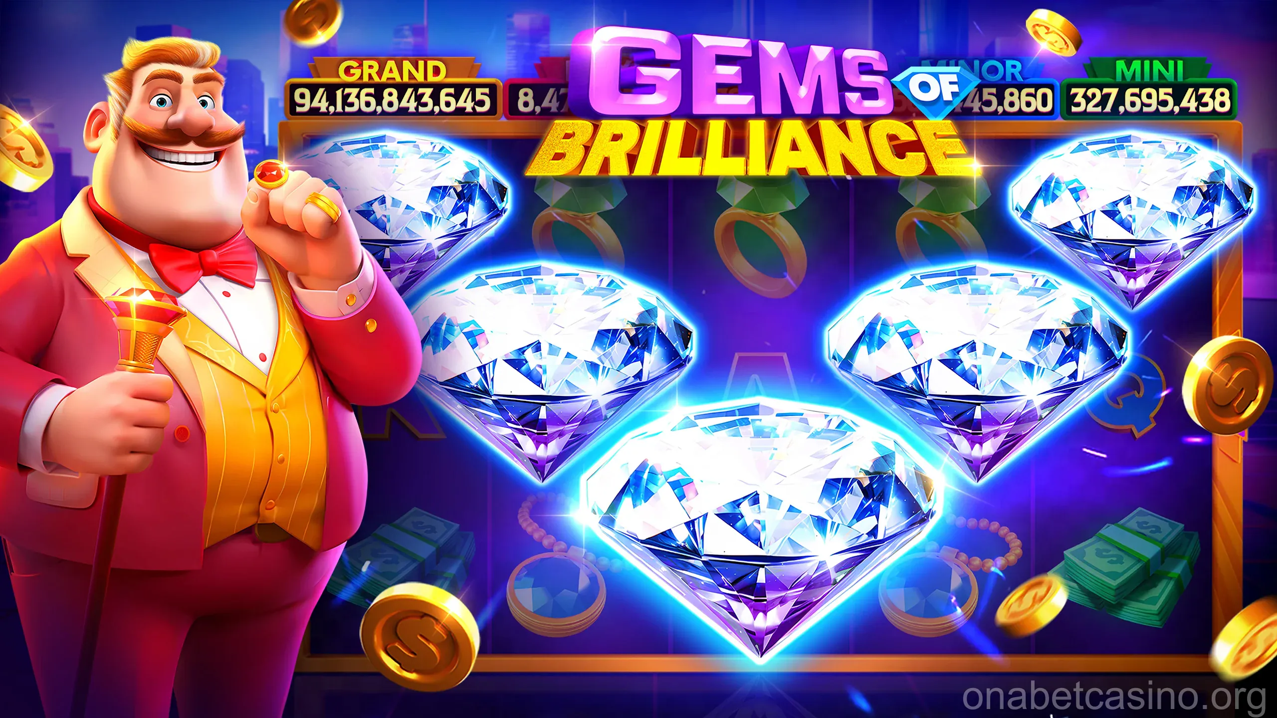 Seção de jogos de slots no Ona Bet